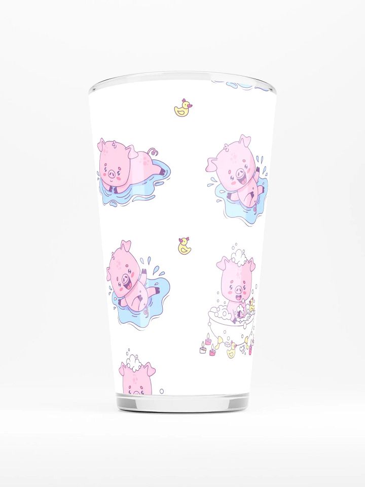 Playful Pink Piglet Shaker Pint Glass product image (1)