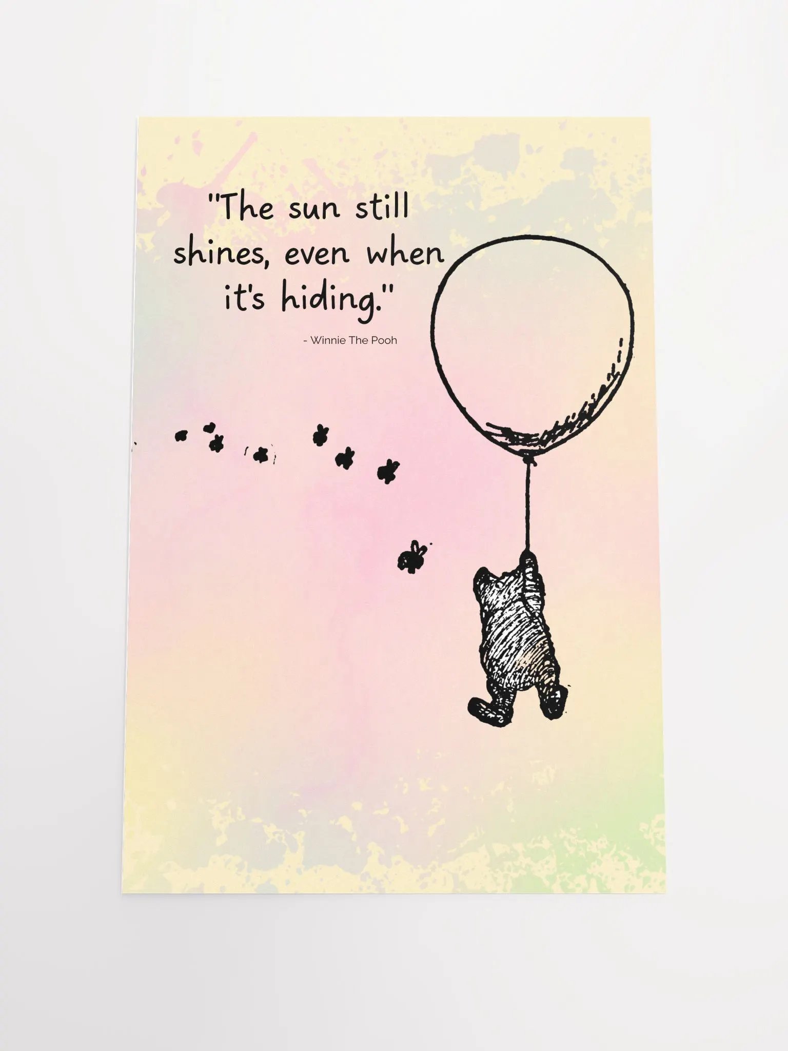 Winnie The Pooh Wall Art for Nursery 