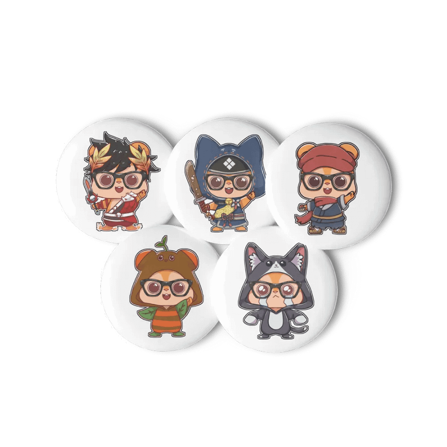 Kuma Cosplay Pins Set 002 product image (6)