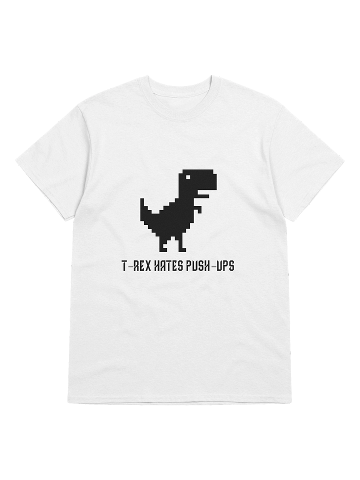 T-Rex Hates Push Ups – Funny Dinosaur Gym Tee product image (2)