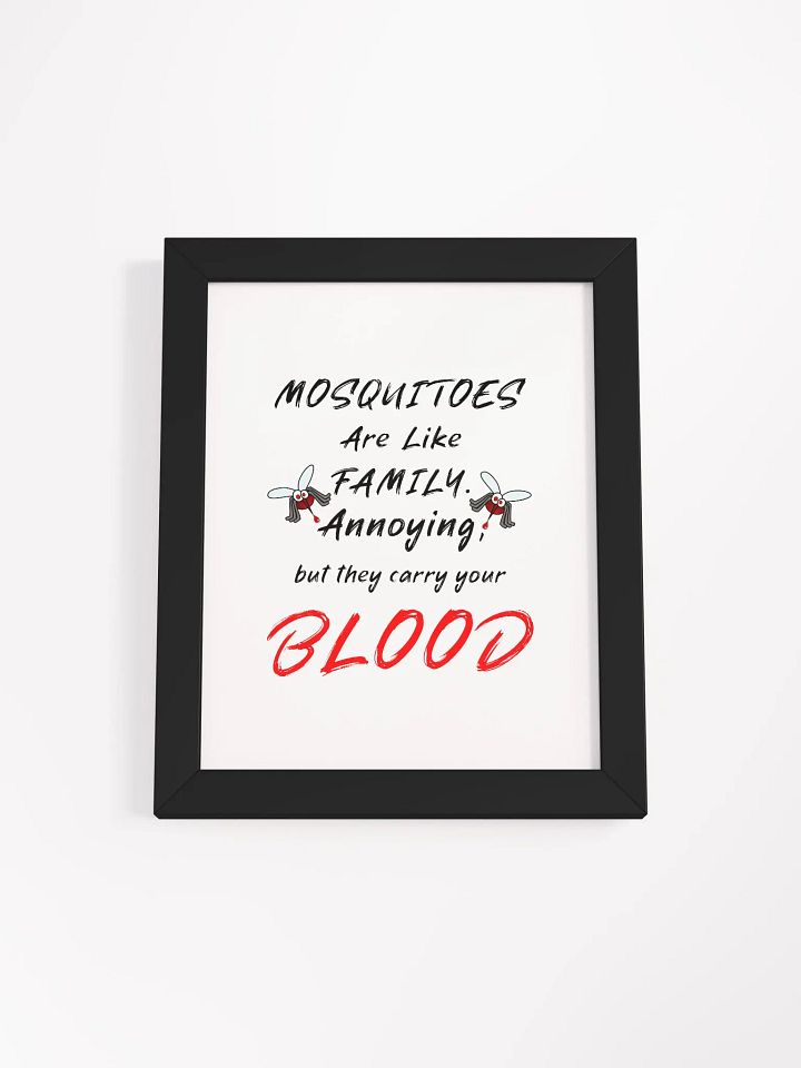Bloodthirsty Mosquitoes Framed Matte Poster product image (5)