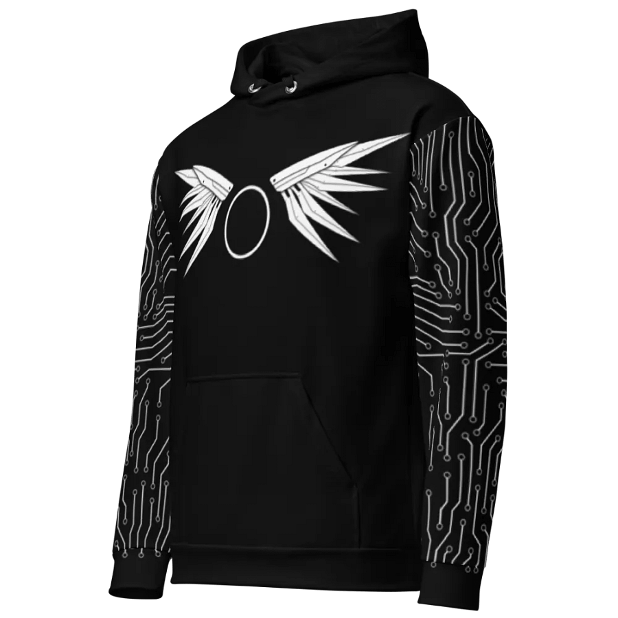 Mecha Warrior Hoodie - Black/White product image (7)