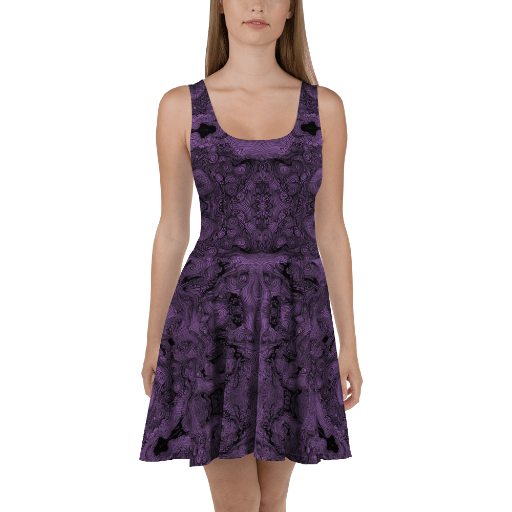 pink lines dark - moon dress product image (2)