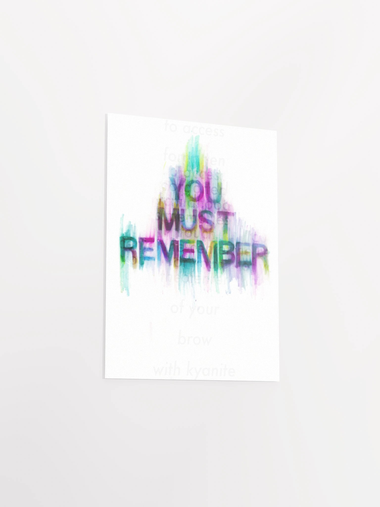 YOU MUST REMEMBER Mixed Media print product image (3)