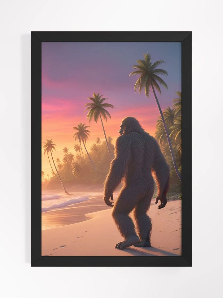 Bigfoot on the beach wall art product image (2)