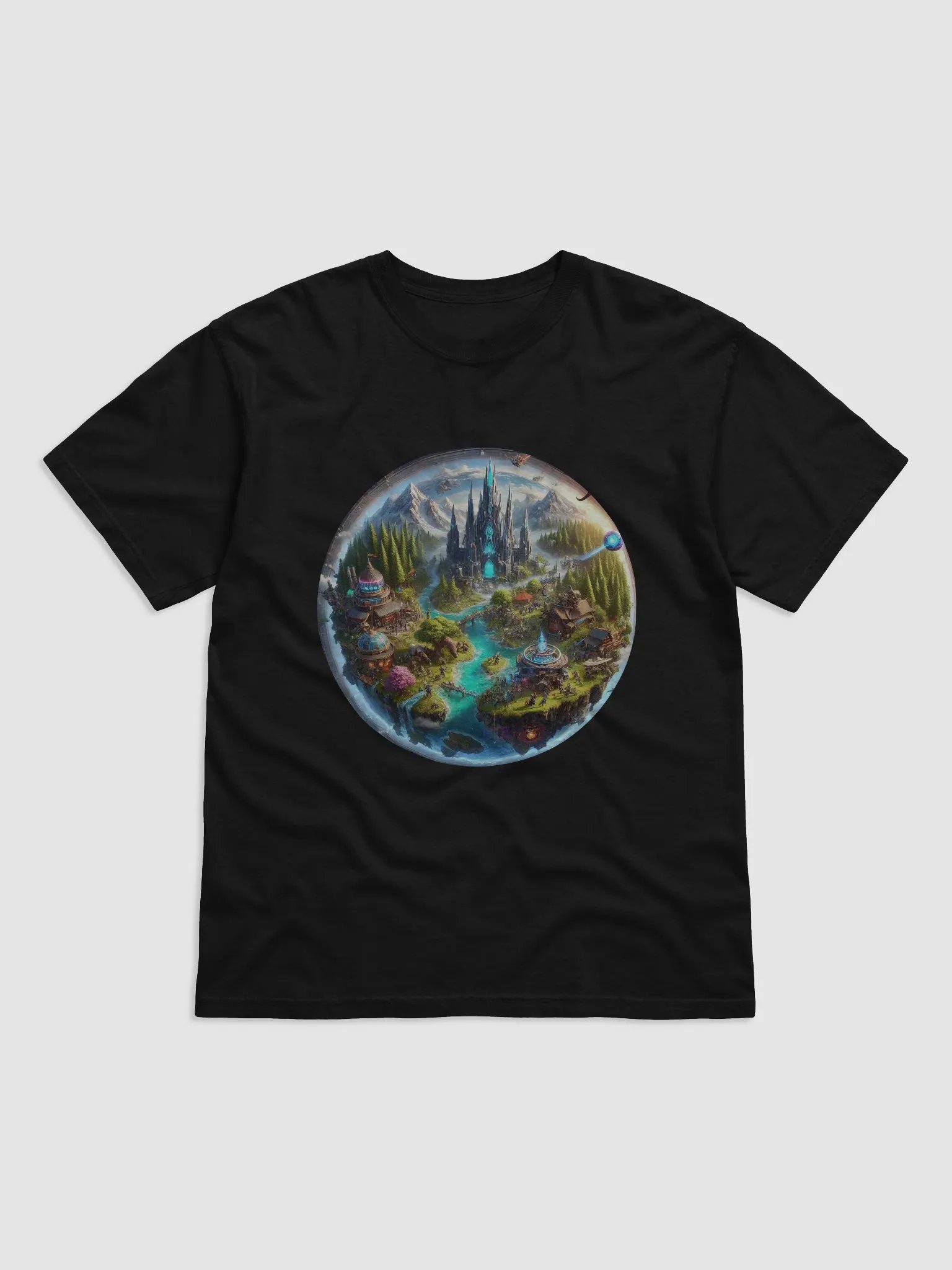 Futuristic Fortress Fantasy T-Shirt product image (1)