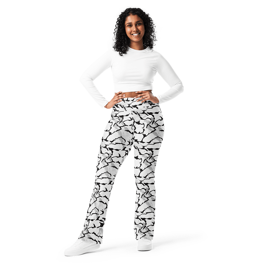 Black White Flare Leggings product image (9)