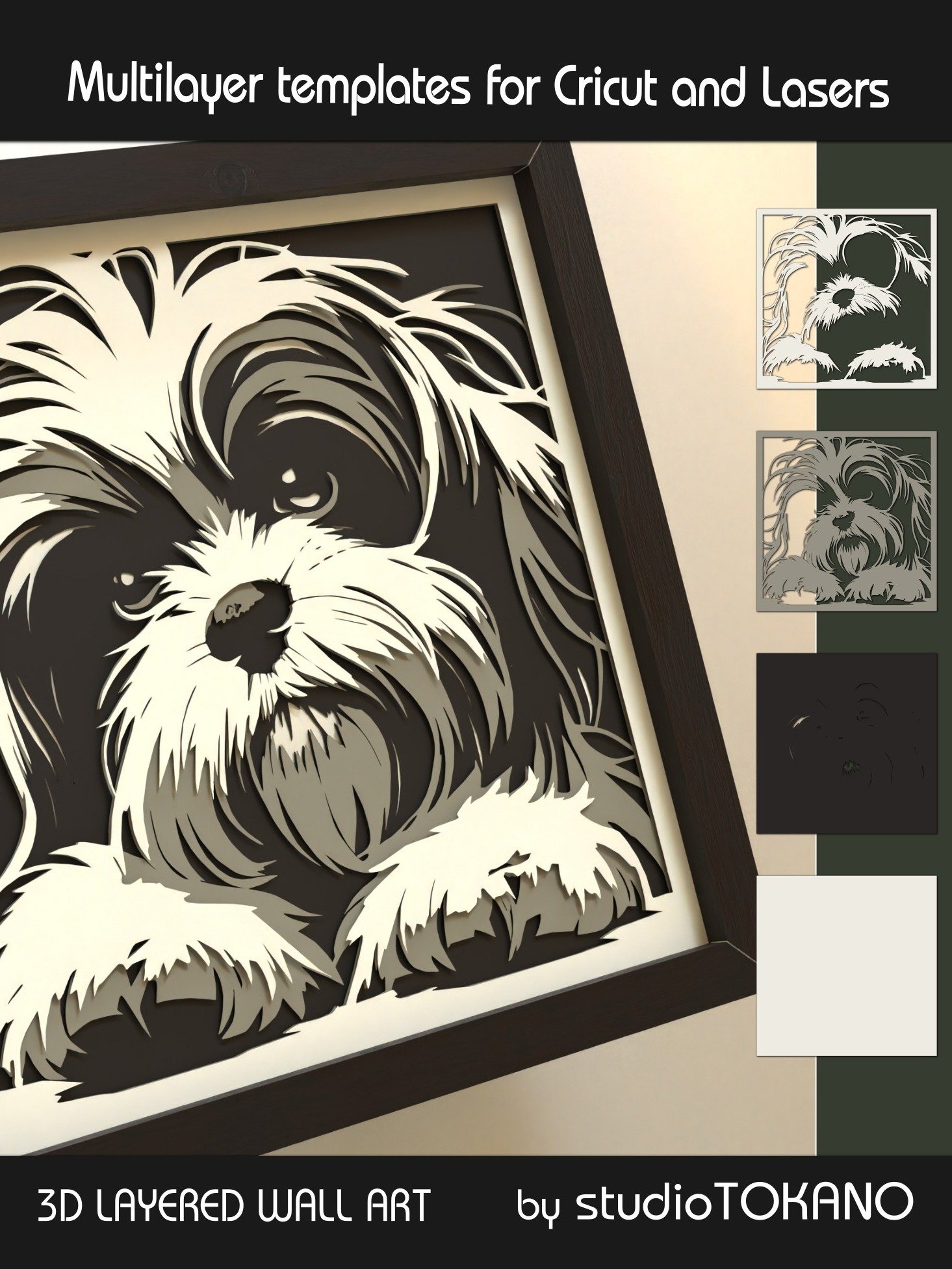 Cute Dog 3D Cricut Project product image (6)