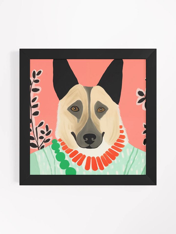 Whimsical German Shepherd Art Print product image (4)