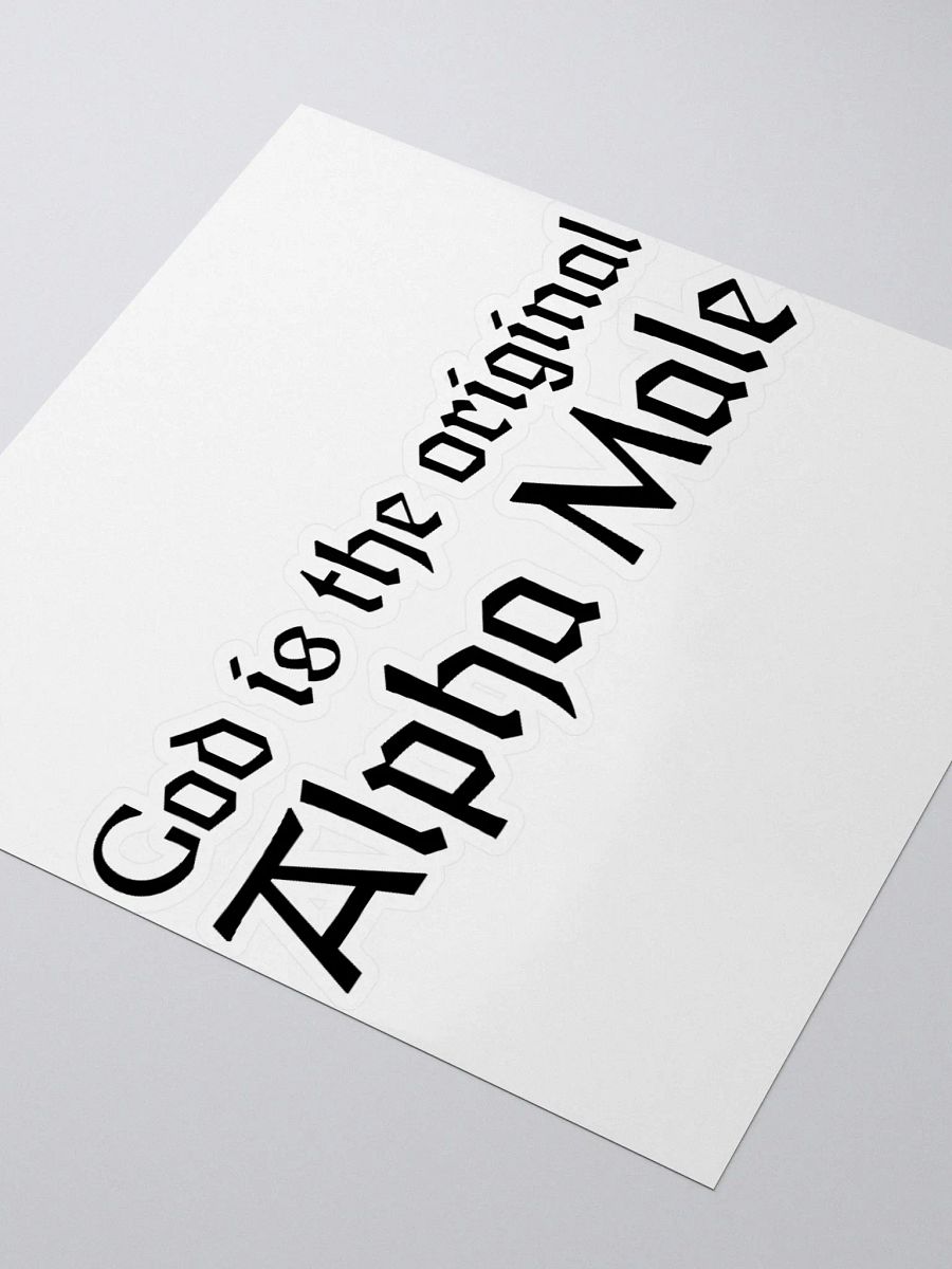 Alpha Male Sticker (Black) product image (9)