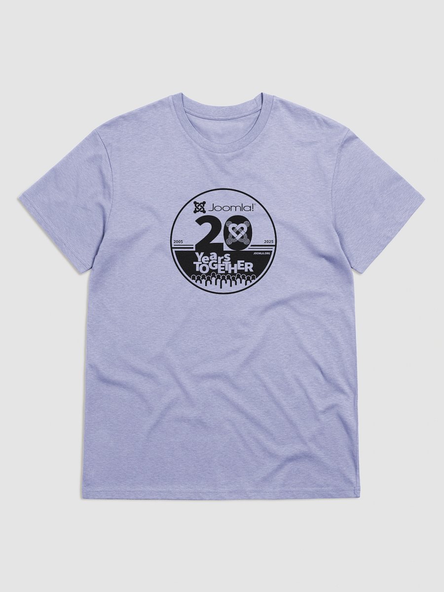 Joomla 20th Anniversary Edition<br /> — Unisex Organic Cotton / Black — product image (5)
