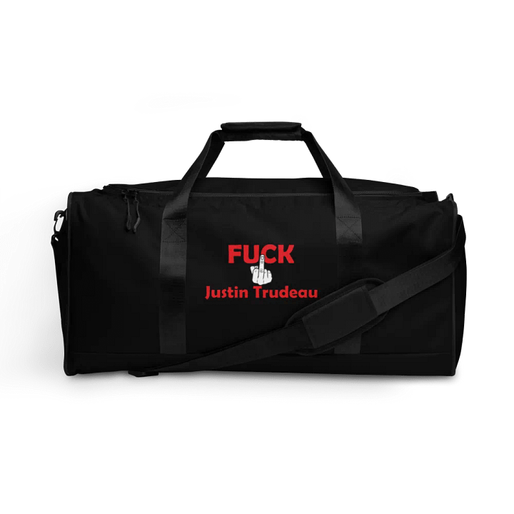 FUCK Justin Trudeau Adventure Duffle Bag product image (1)