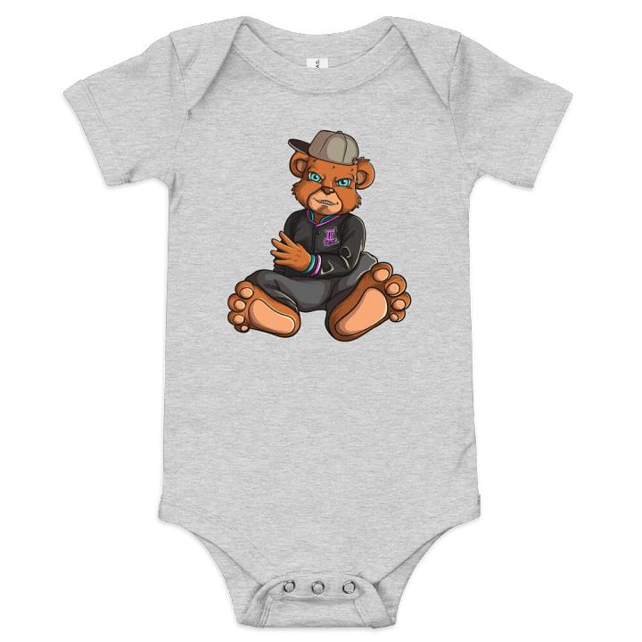 Sitting Bear Bella+Canvas Baby Short Sleeve One Piece product image (1)