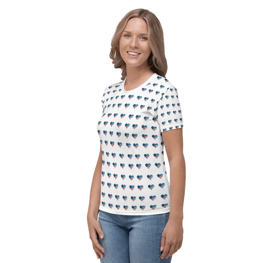 Love america All-Over Women's Tee for moms daughters friends product image (3)
