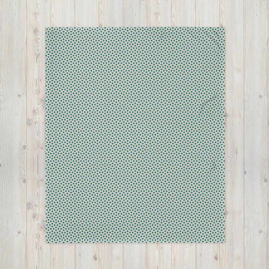Blue Leaves Throw Blanket product image (5)