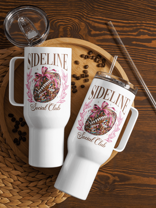 'Sideline Social Club' Travel Mug with a Handle product image (1)