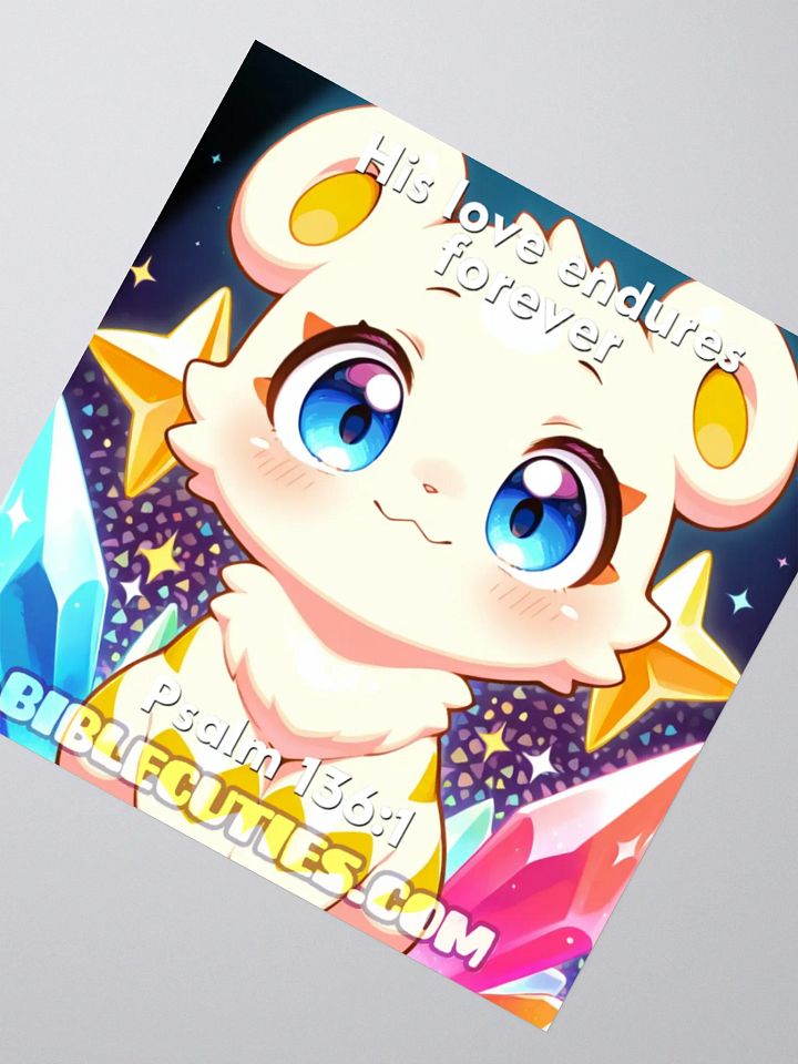 Bible Cuties Vicky - His love endures forever Sticker product image (3)