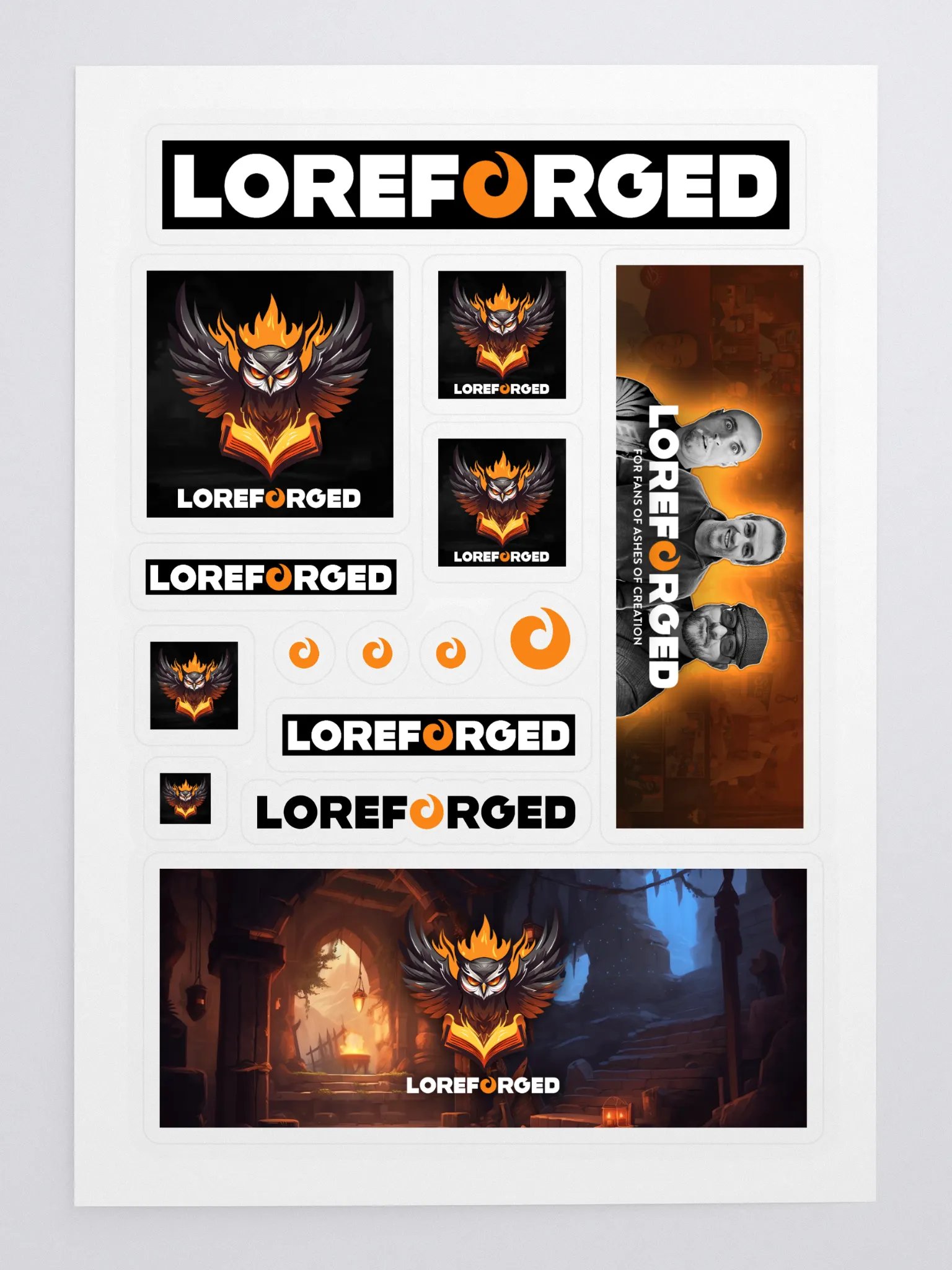 LoreForged Kiss Cut Sticker Sheet product image (3)