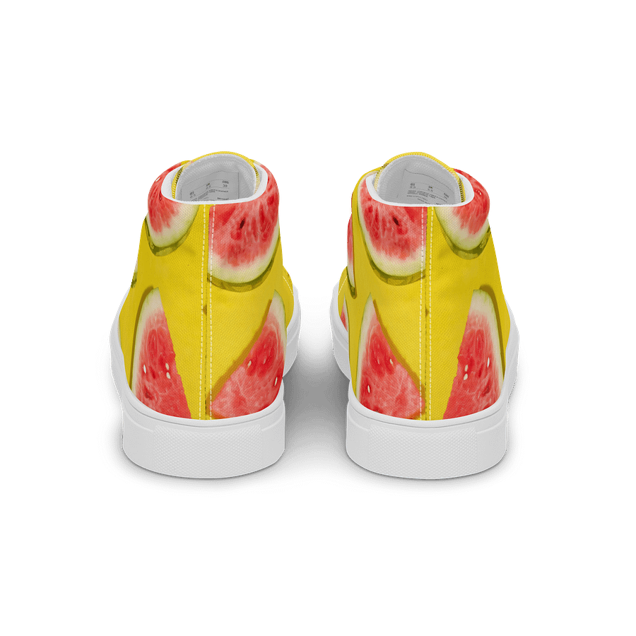Watermelon Slice High Top Canvas Shoes product image (4)