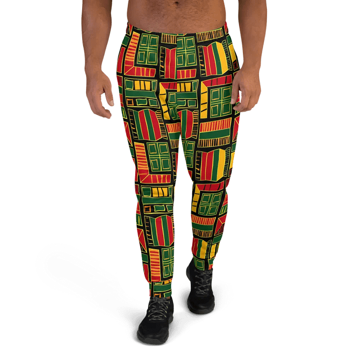 African Heritage: All-Over Print Recycled Men's Joggers. product image (2)
