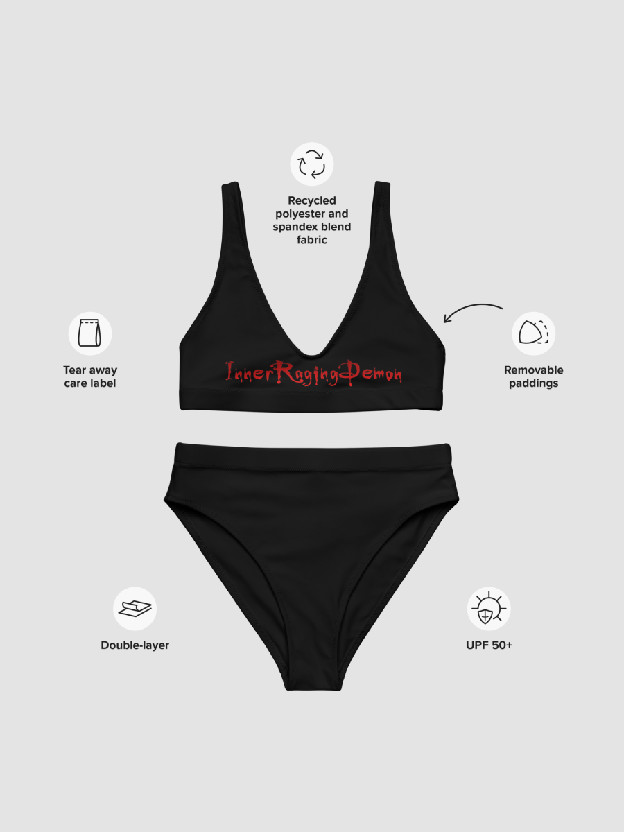 [InnerRagingDemon] All-Over Print Recycled High Waisted Bikini Sublicolor 023B product image (3)