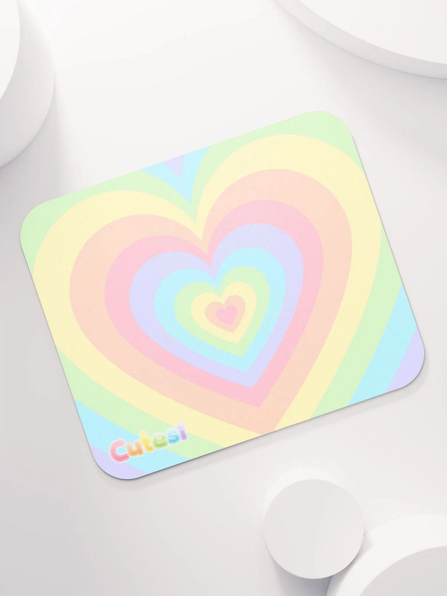 Cutesi Rainbow Heart Small Desk Mat product image (7)