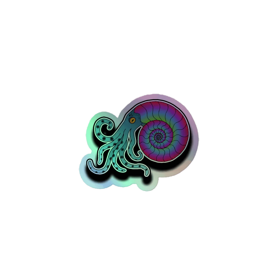 Ammonite Holographic Sticker Sheet product image (1)