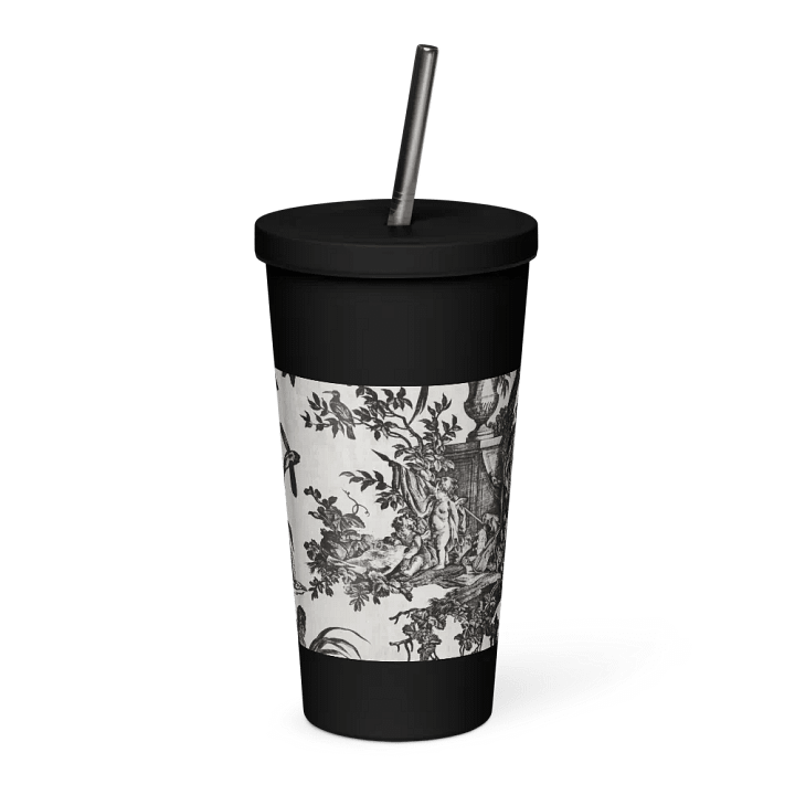 Fragment of Copperplate. Tumbler with Straw product image (1)