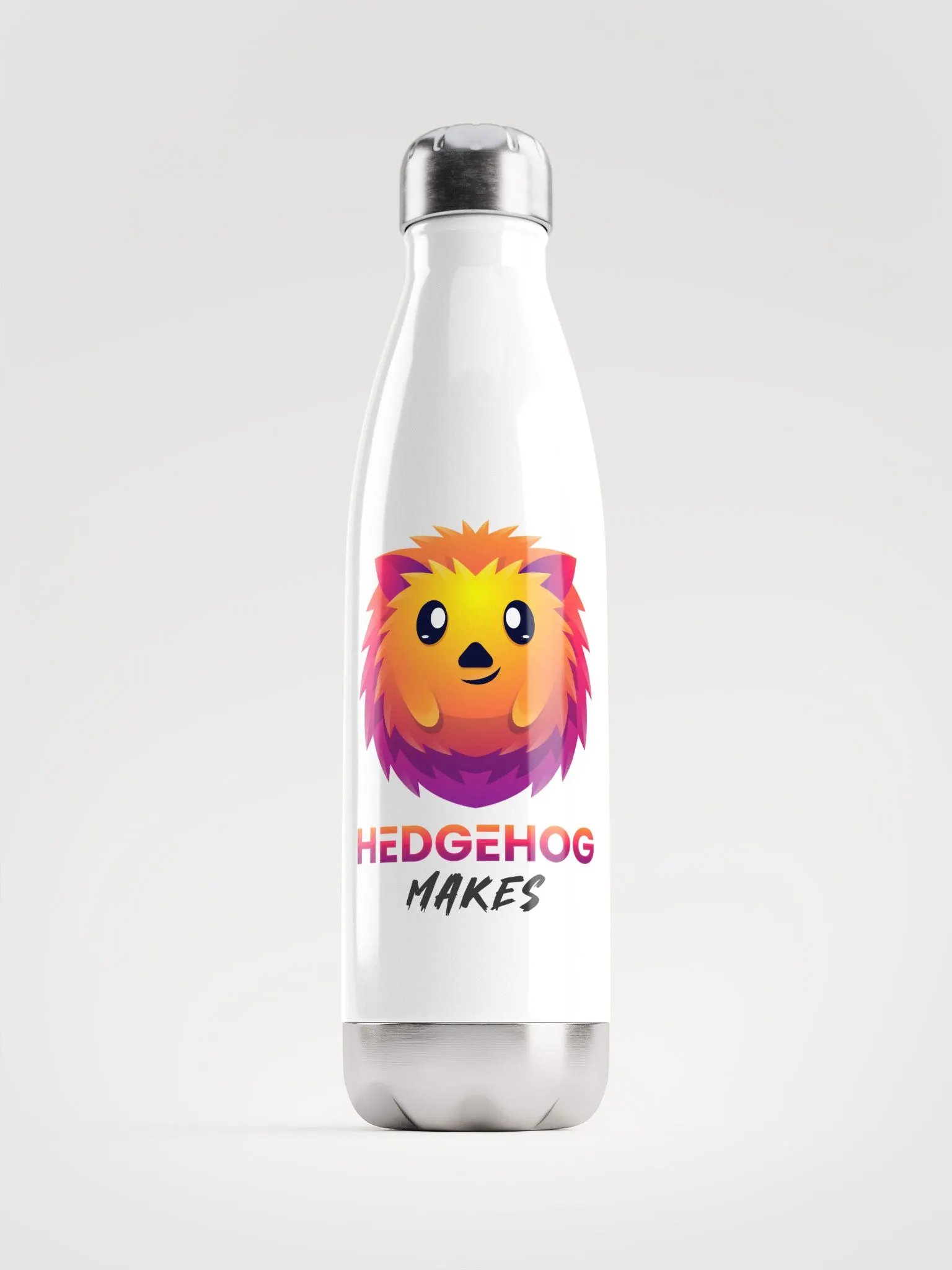Hedgehog Makes Insulated Bottle White product image (1)