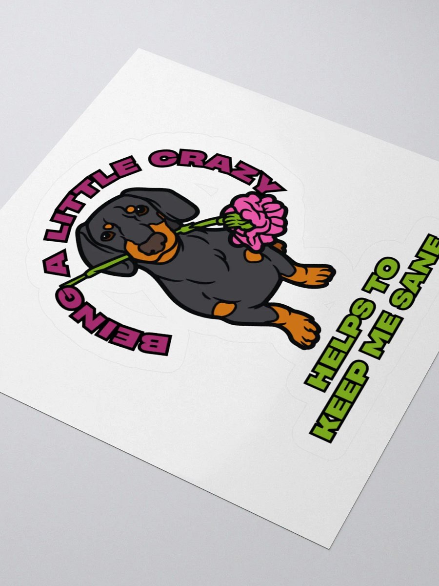 Crazy Dog Kiss Cut Stickers product image (11)