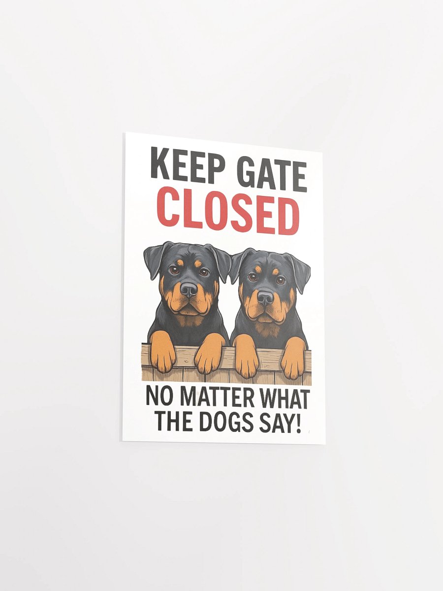 Rottweilers - Keep Gate Closed product image (22)