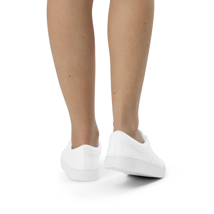 TDS Music: Women's White Lace-Up Canvas Shoes product image (2)