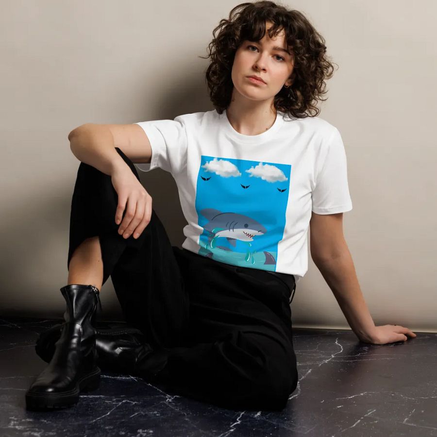 Splashy Shark Unisex Tee product image (10)