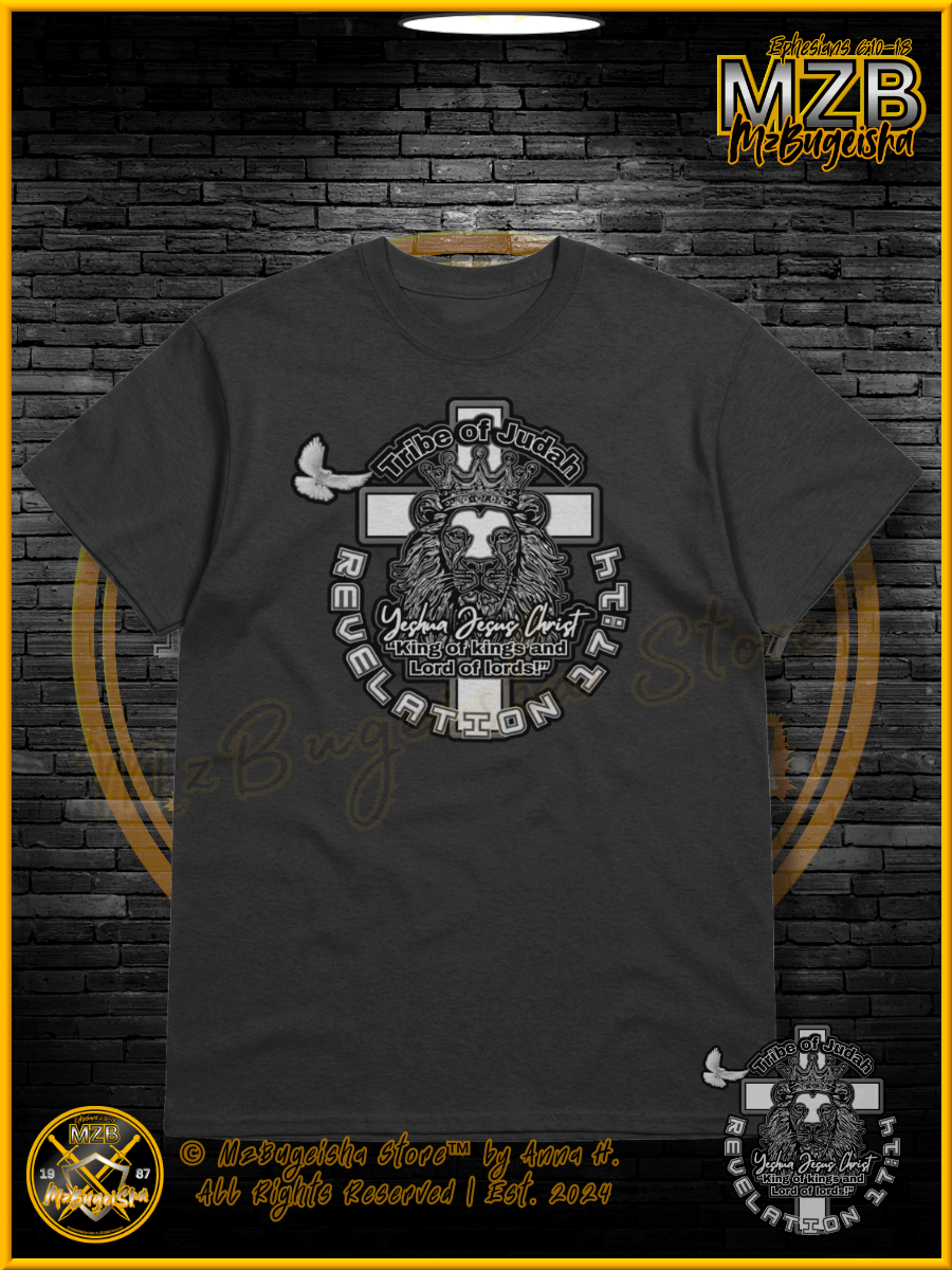 T-Shirt - MzBugeisha™ "Yeshua Jesus Christ King of kings " [V2/black] Faith Based T-Shirt By Anna H. product image (1)