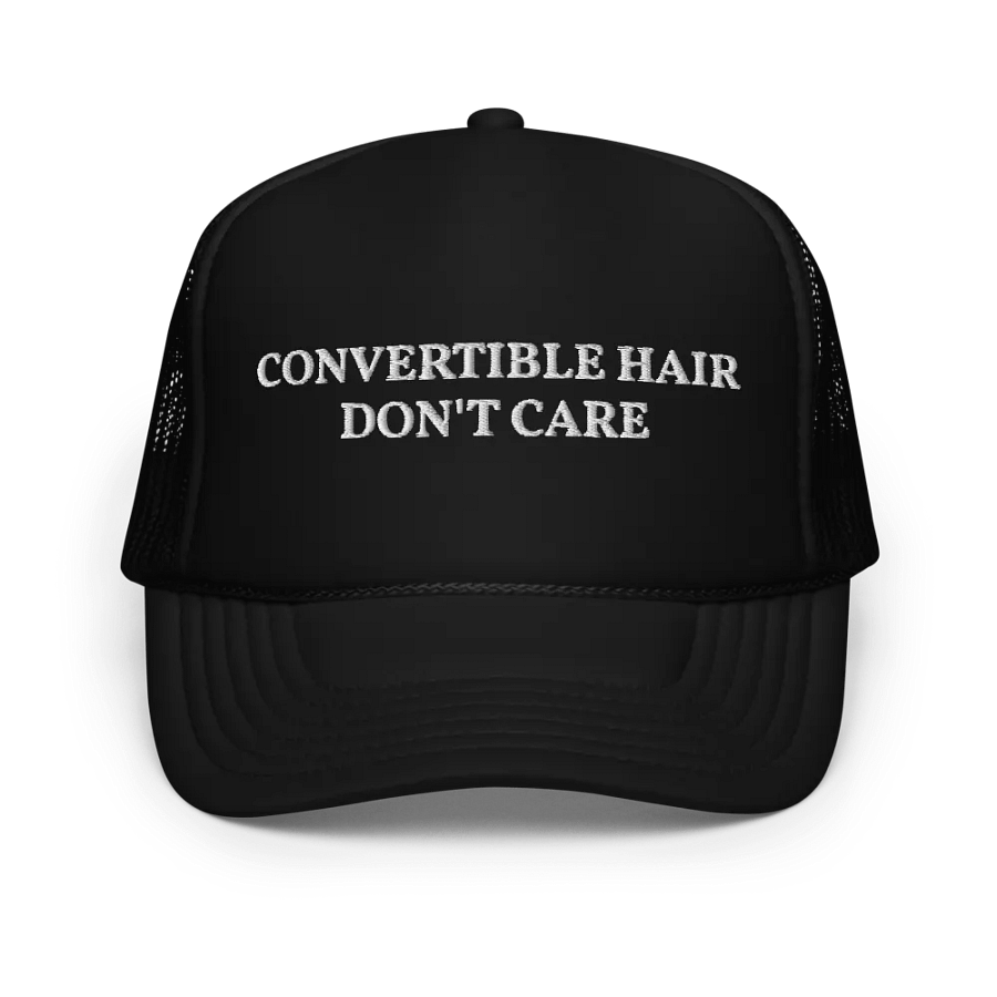 Convertible Hair Don't Care - Funny Embroidered Hat Trucker Cap product image (1)