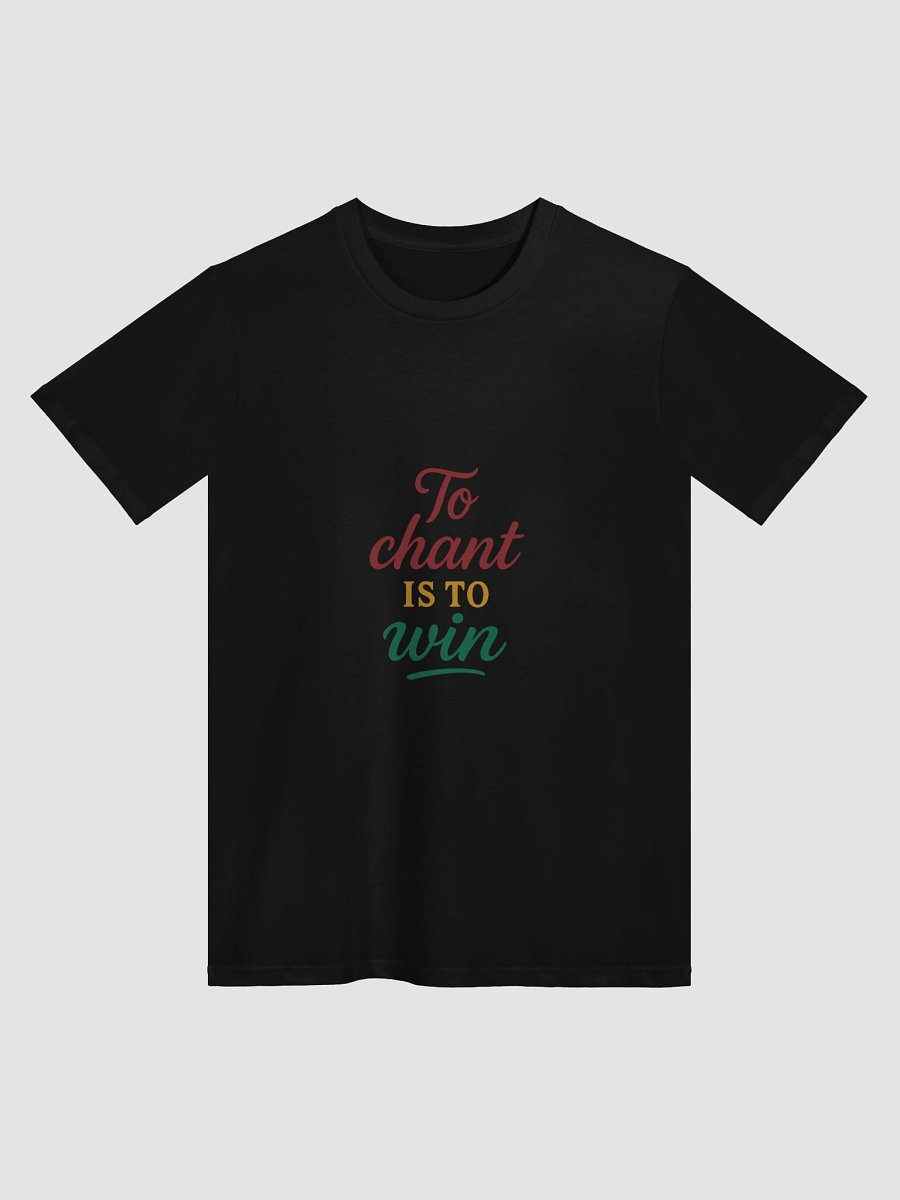 Nam-Myoho-Renge-Kyo Premium Black T-Shirt – For Devotees of Nichiren Buddhism product image (3)