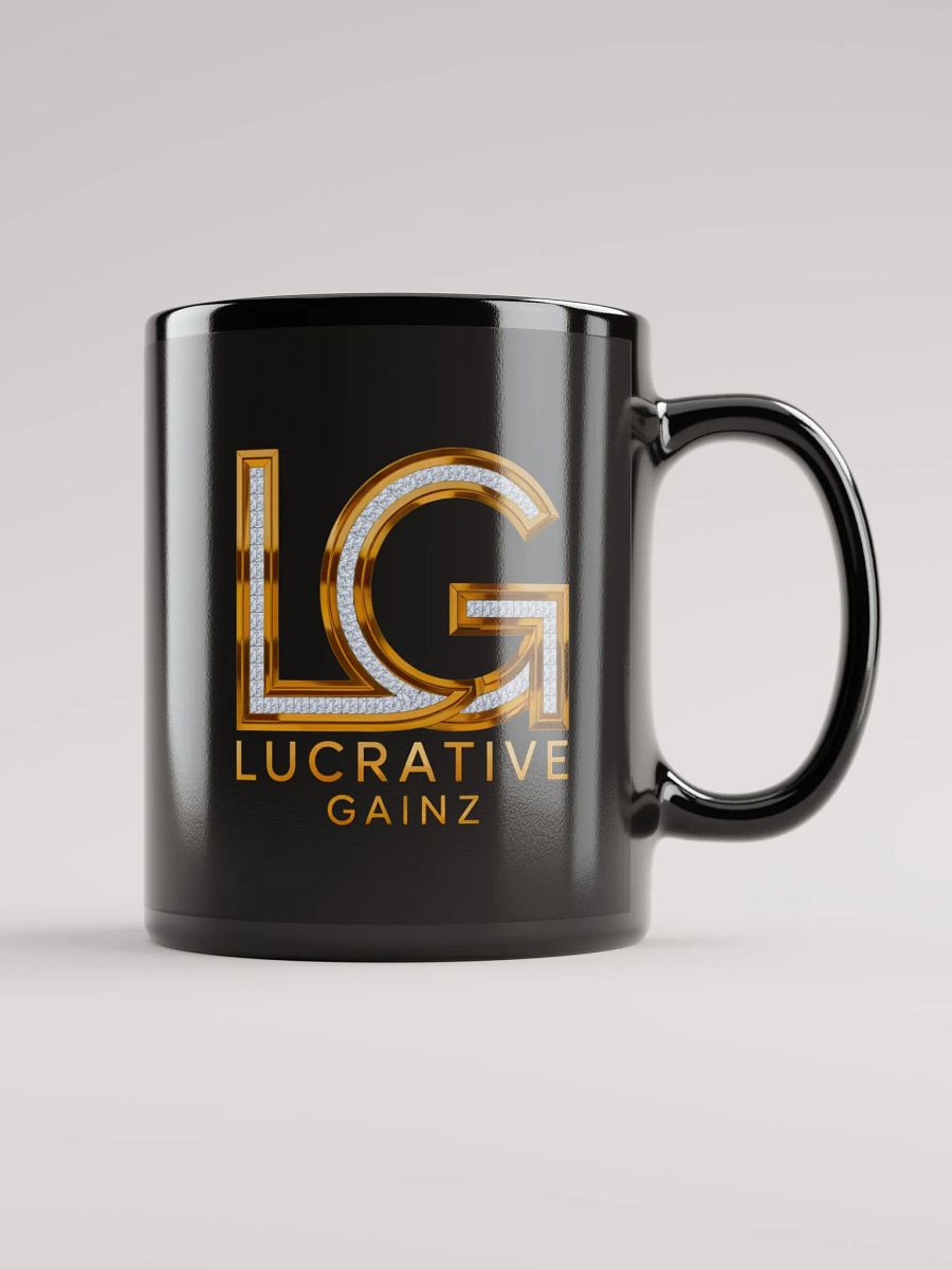 Lucrative Gold Diamonds Black Mug product image (1)