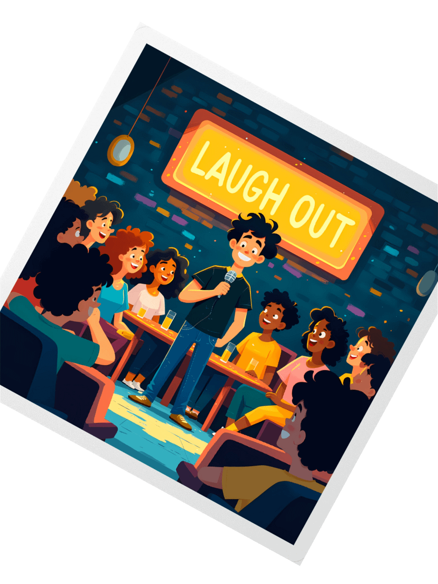 Laugh Out Loud Comedy Club – Hilarious Night Sticker product image (5)