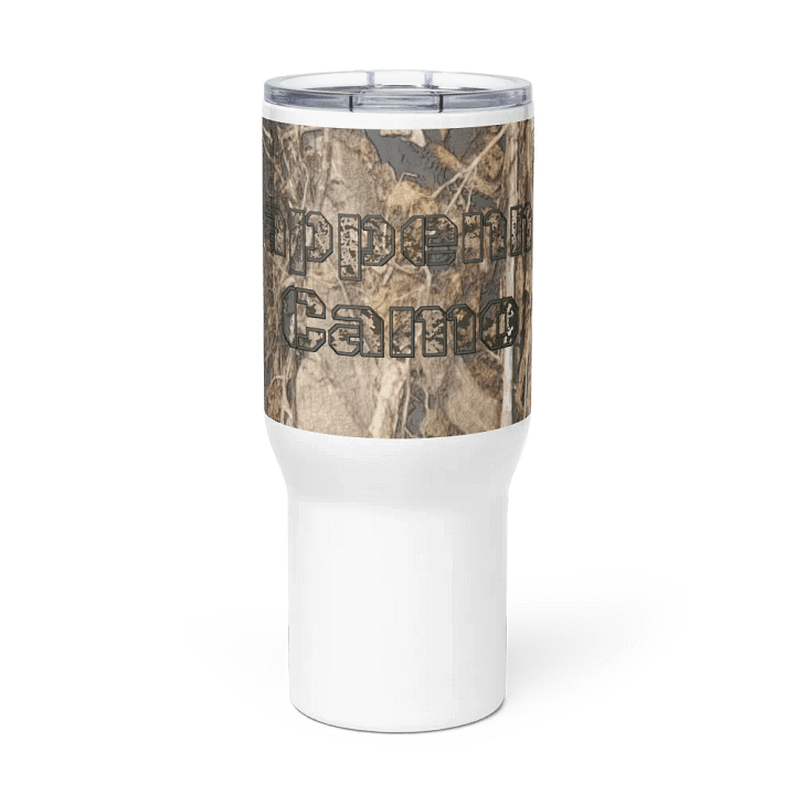 Travel Mug with a Handle - Dead Split - It Happennnns Camo product image (2)