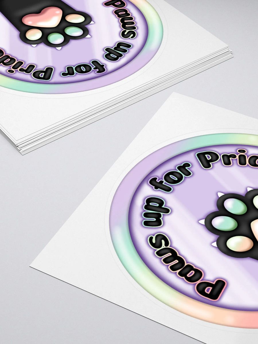 Paws Up For Pride Classic Sticker product image (4)