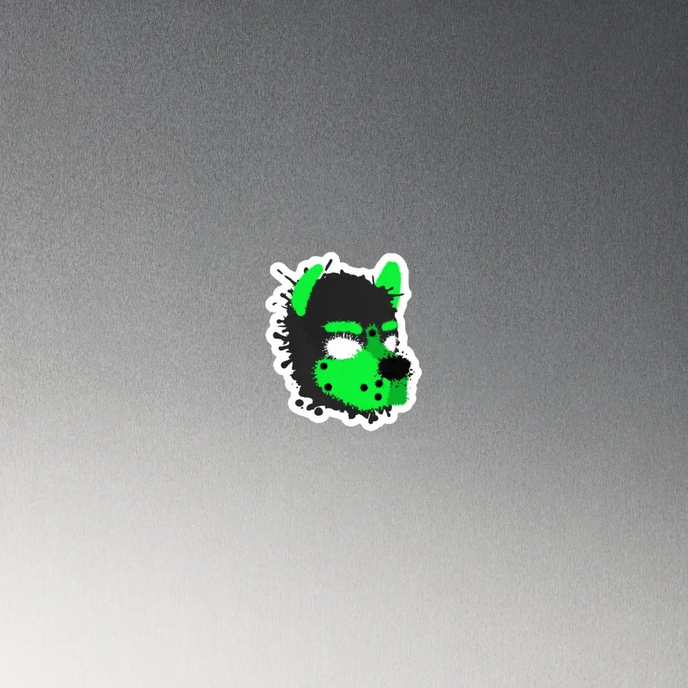 Pup Splatter Magnet - Lime Green product image (3)