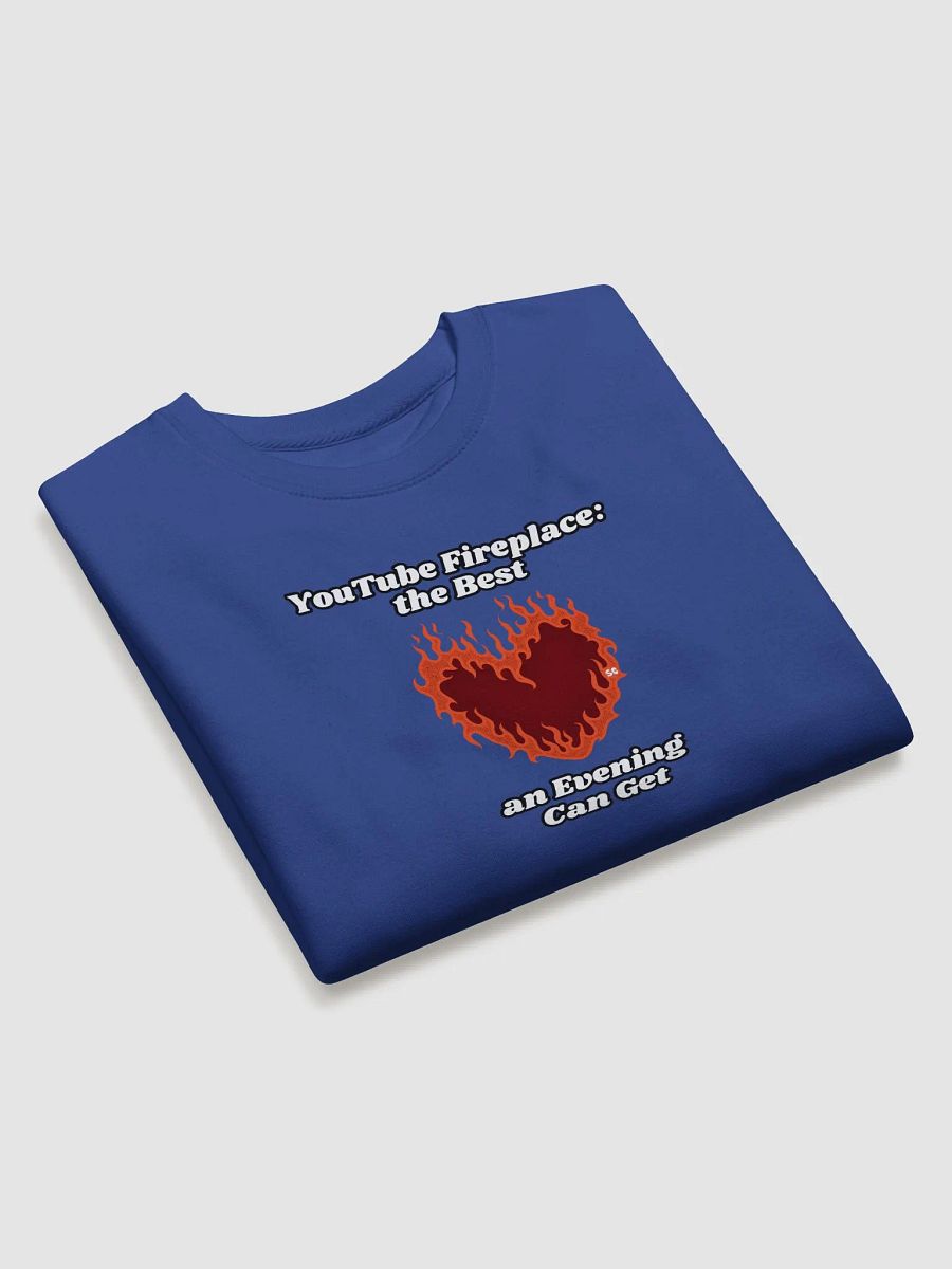 Flaming Heart - YouTube Fireplace: The Best an Evening Can Get | Sweatshirt product image (4)
