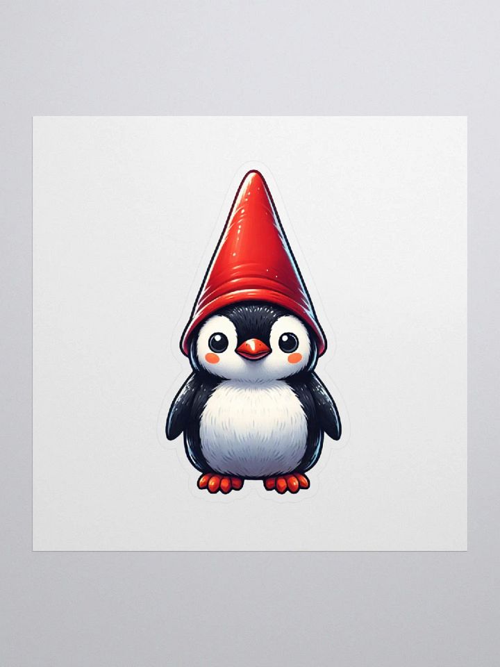 Gnome Penguin Kiss Cut Stickers product image (1)