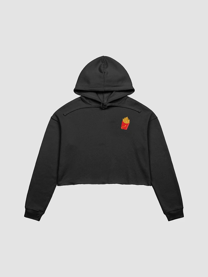 French Fry Fan Club Cropped Hoodie - Black product image (2)