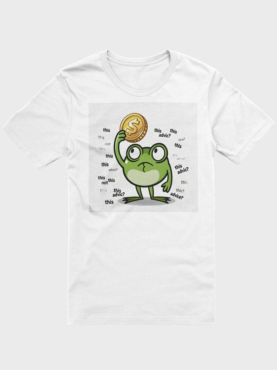 Funny Frog Money T-Shirt – “Frog of Financial Uncertainty” product image (49)