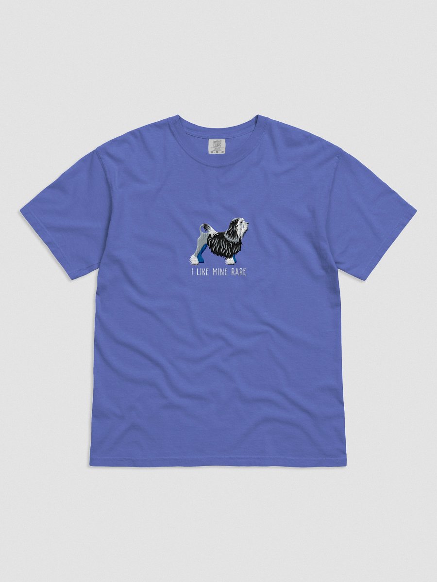 I Like Mine Rare T-Shirt(Embroidered) of a Lowchen(Black & White) product image (31)