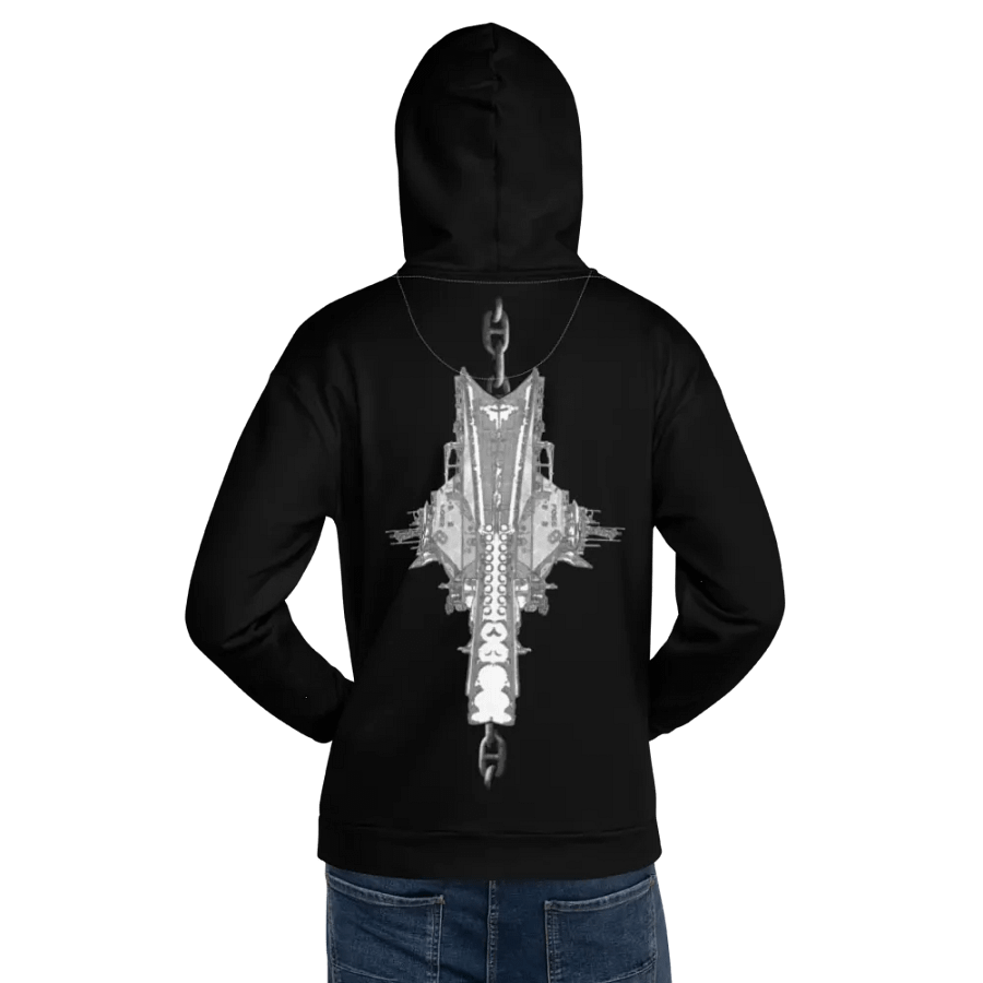 Black Foss double tug Sketch Hoodie product image (8)