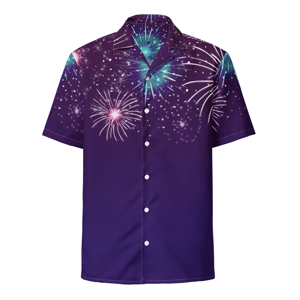 Summer Sky Fireworks Hawaiian Shirt product image (1)