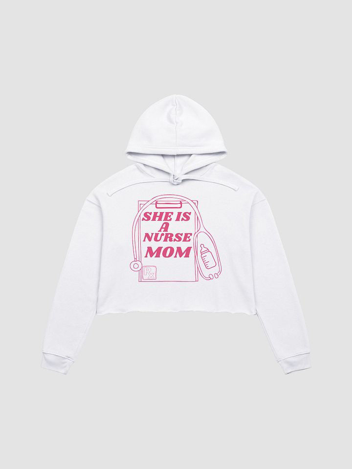 Nurse Mom Love Crop Hoodie product image (2)