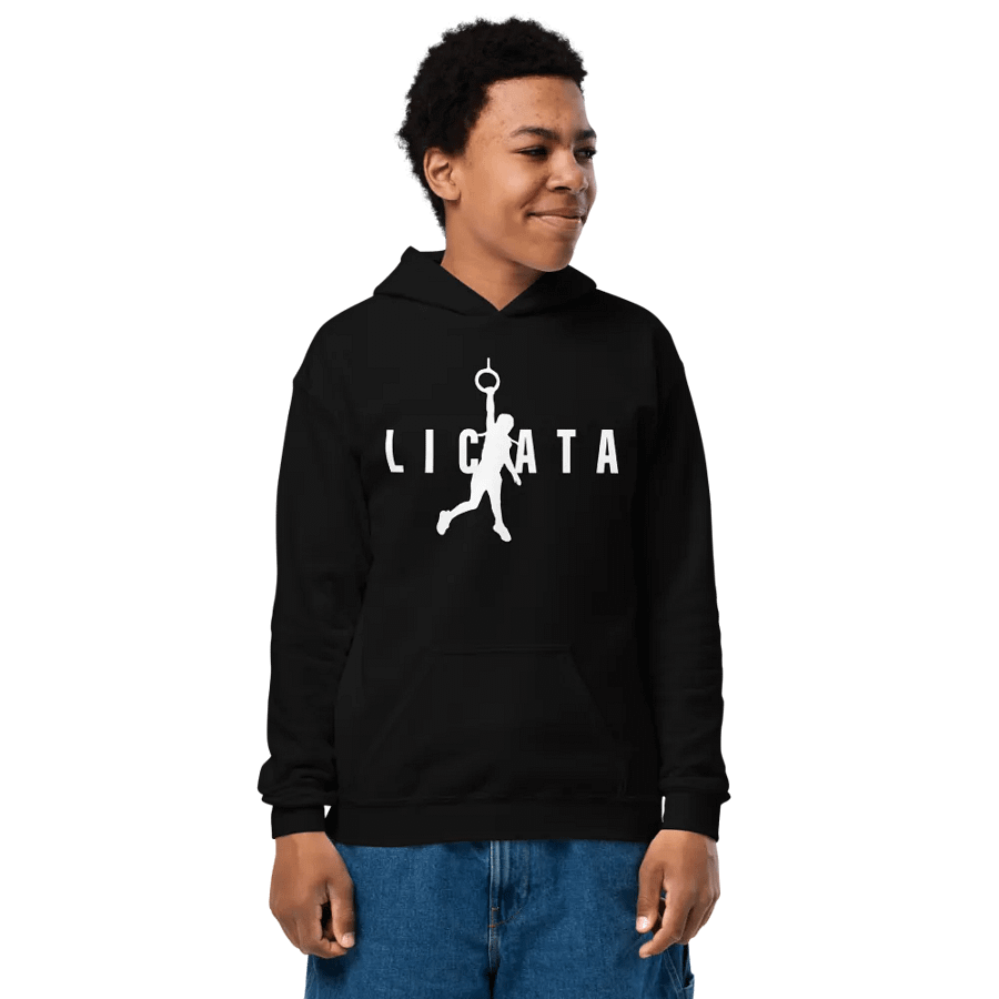 Ninja Girl White Logo Kids Hoodie product image (2)